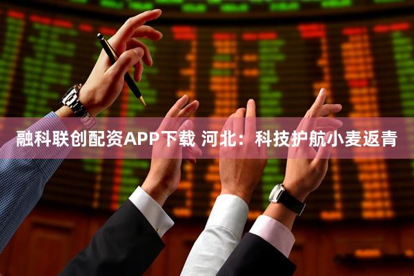 融科联创配资APP下载 河北：科技护航小麦返青
